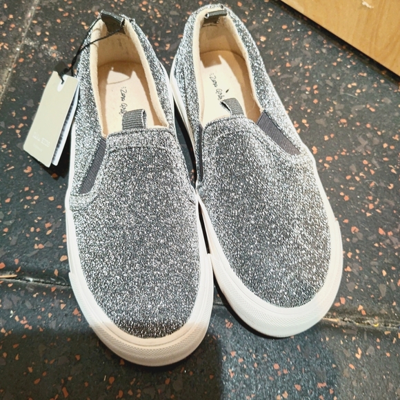 Zara Other - NWT Zara silver glitter slip on sneakers size 32 US 13.5
